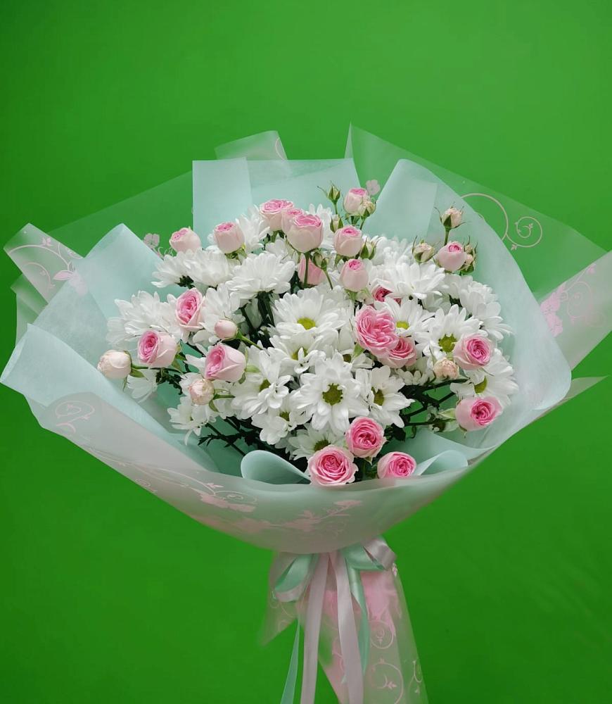 Букет цветов из: Розы и Хризантемы в Нижневартовске