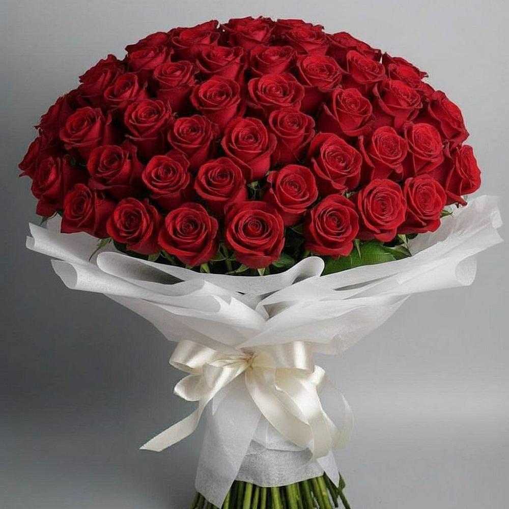 101 Красная роза Блэк Мэджик в Нижневартовске Букет 101 Красная роза Блэк Мэджик в Нижневартовске