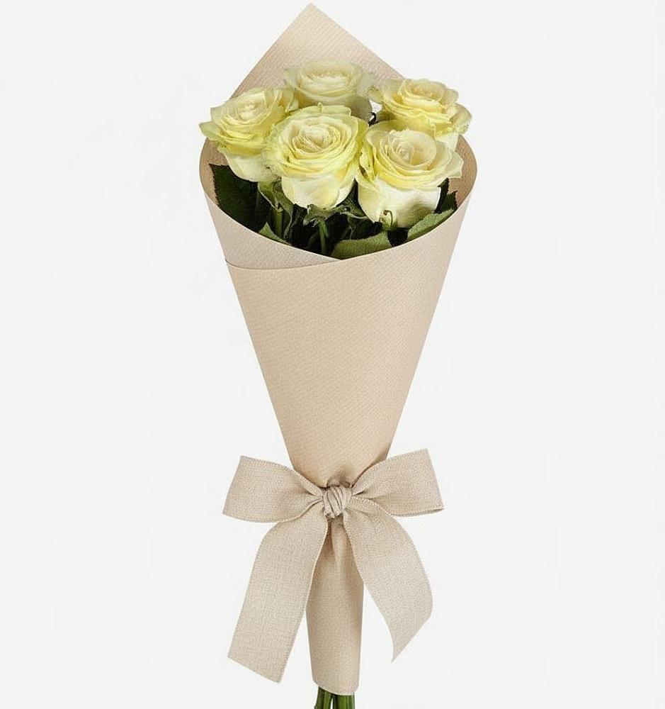 Букет белые крылья в Нижневартовске Букет цветов из: Розы в Нижневартовске