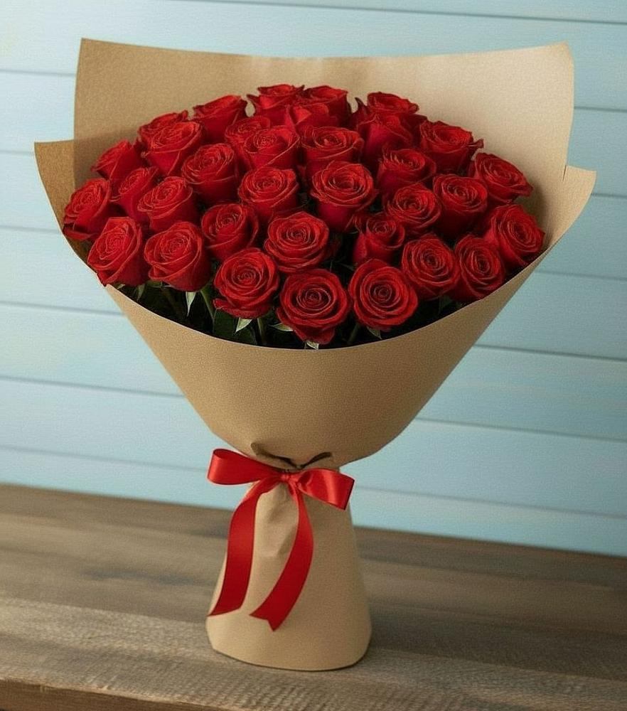 Красные розы Милано в Нижневартовске Букет Красные розы Милано в Нижневартовске