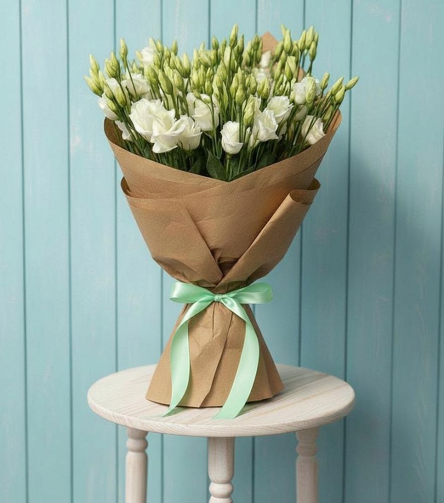 Букет Утренняя Свежесть в Нижневартовске Букет цветов из: Лизиантусы в Нижневартовске