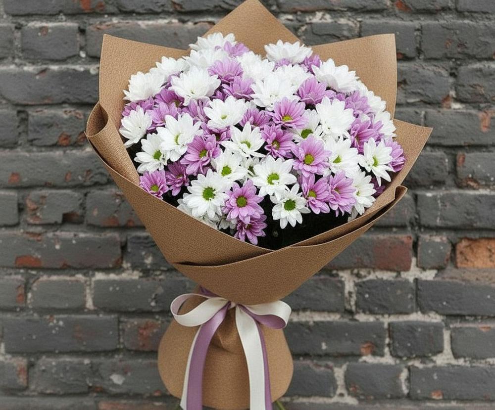 Букет грани совершенства в Нижневартовске Букет цветов из: Хризантемы в Нижневартовске