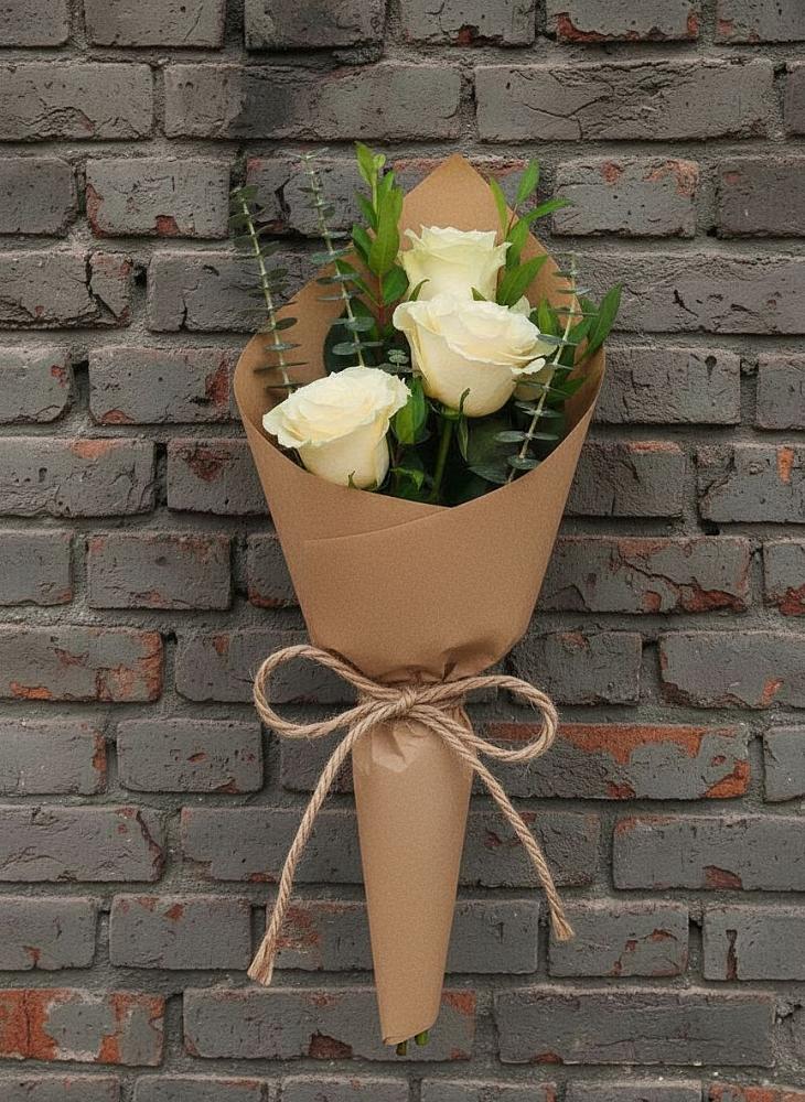 Букет из 3 роз в Нижневартовске Букет цветов из: Розы в Нижневартовске