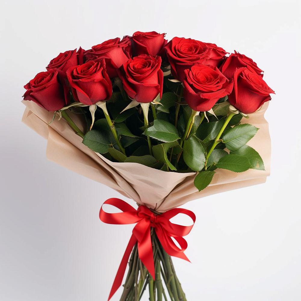 11 Красных роз Эдлесс Лав в Нижневартовске Букет 11 Красных роз Эдлесс Лав в Нижневартовске